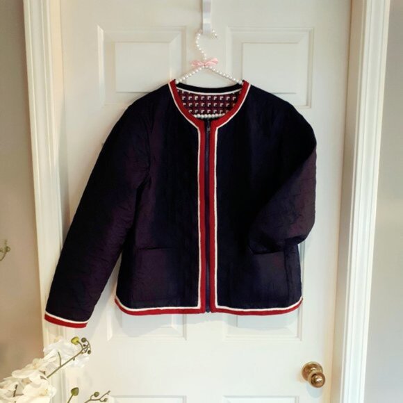 NWOT Talbots reversible quilted short jacket, XL - Picture 6 of 7